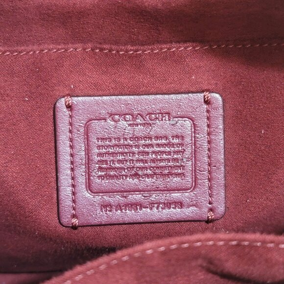 Coach Zoe Carryall Crossbody Anti-Theft Snakeskin Signature Canvas - Picture 11 of 12